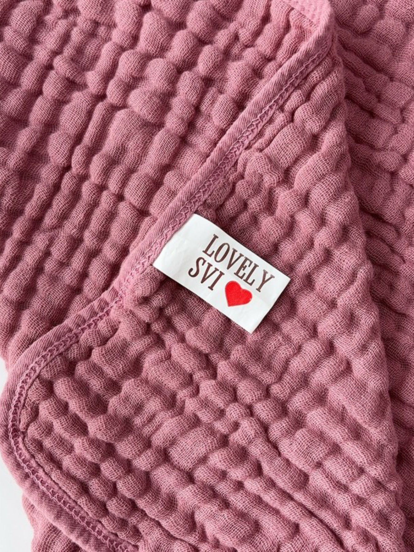 Детское полотенце с капюшоном органический хлопок ( муслин) – 6-слойный, мягкий, дышащий, гипоаллергенный, от 0 до 2 лет Розовый Lovely Svi  модель 2001251 Фото