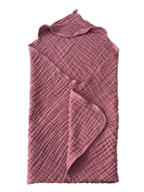 Детское полотенце с капюшоном органический хлопок ( муслин) – 6-слойный, мягкий, дышащий, гипоаллергенный, от 0 до 2 лет Розовый Lovely Svi  модель 2001251 Фото