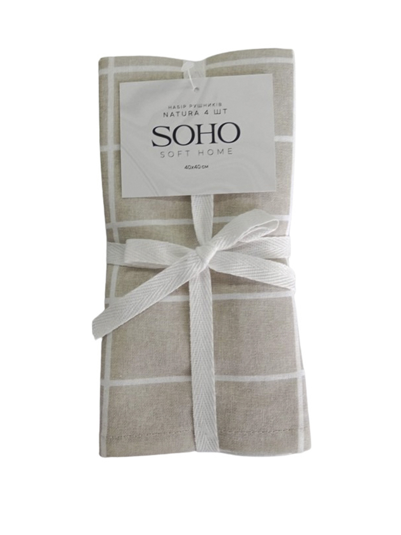 Набір кухонних рушників 4 шт. "Natura" SOHO модель ЦБ-00263919 Фото