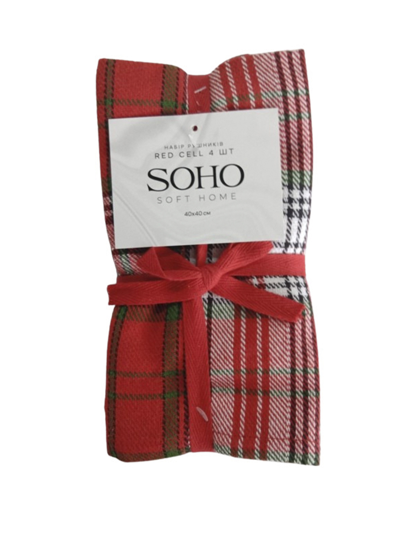 Набор полотенец 4 шт. "Red Cell" SOHO модель ЦБ-00263920 Фото