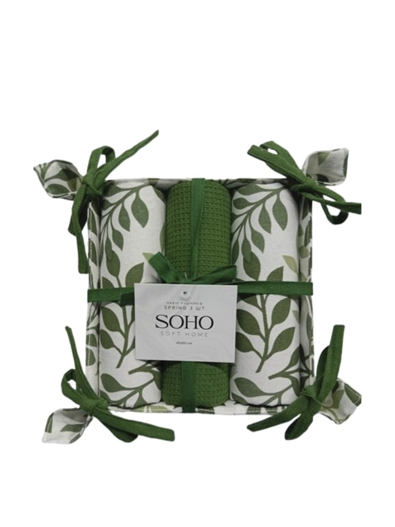 Набор кухонных полотенец 3 шт. «Spring» SOHO модель ЦБ-00263930 Фото