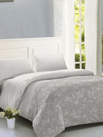 Комплект постельного белья Евро - Ascona Silver цвет светло-серый SOHO модель ЦБ-00272905 Фото