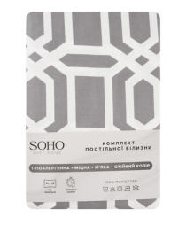 Комплект постільної білизни Євро - Geometria Grey SOHO модель ЦБ-00272908 Фото