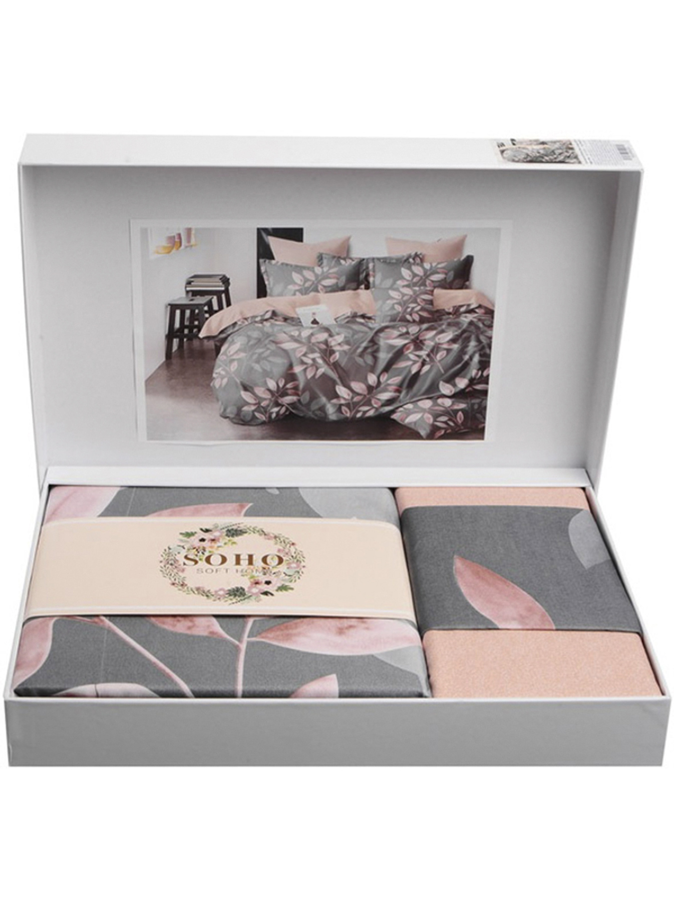 Комплект постільної білизни Євро - Lounge Aragon Grey SOHO модель ЦБ-00272915 Фото