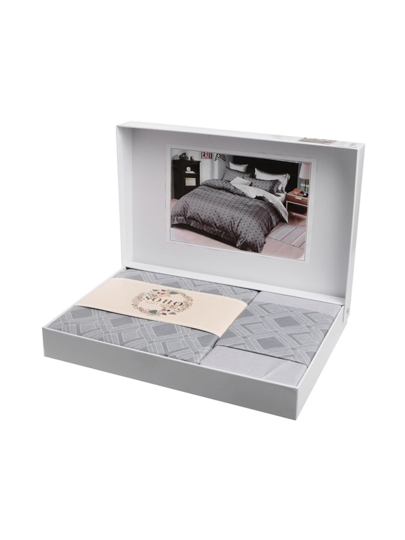 Комплект постельного белья Евро - Lounge Luigi Grey SOHO модель ЦБ-00272916 Фото