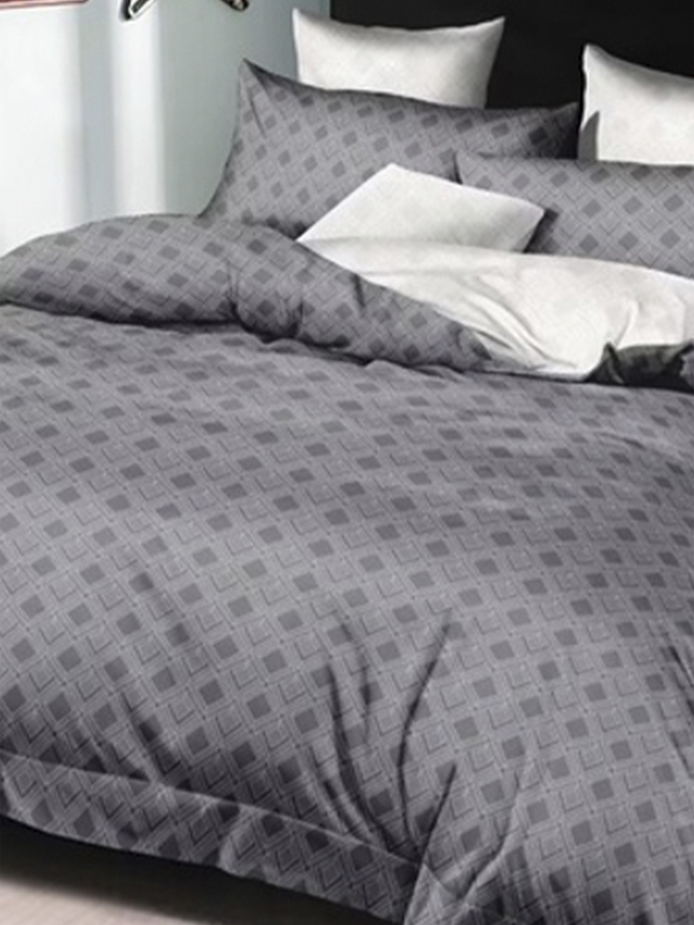 Комплект постельного белья Евро - Lounge Luigi Grey SOHO модель ЦБ-00272916 Фото