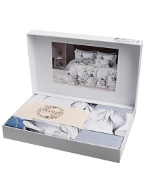 Комплект постільної білизни Євро - Lounge Flora Blue SOHO модель ЦБ-00272923 Фото