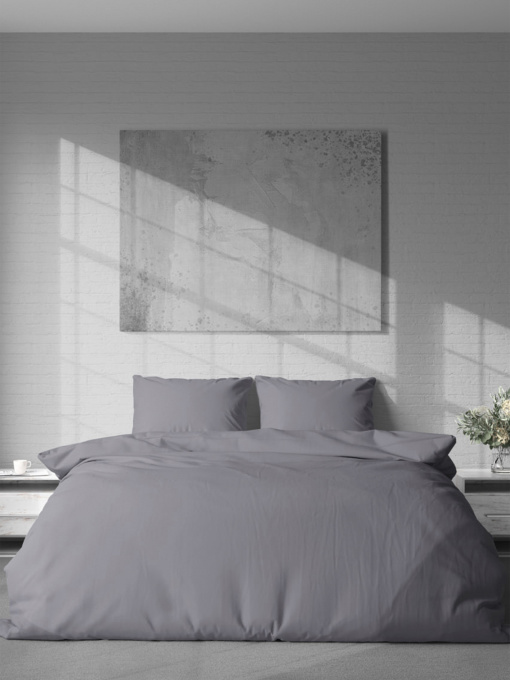 Постельное белье цвет графитовый LeLit модель ЦБ-00277728 Фото