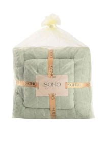 Набор полотенец 2 шт., микрофибра Green цвет зеленый SOHO модель ЦБ-00281540 Фото