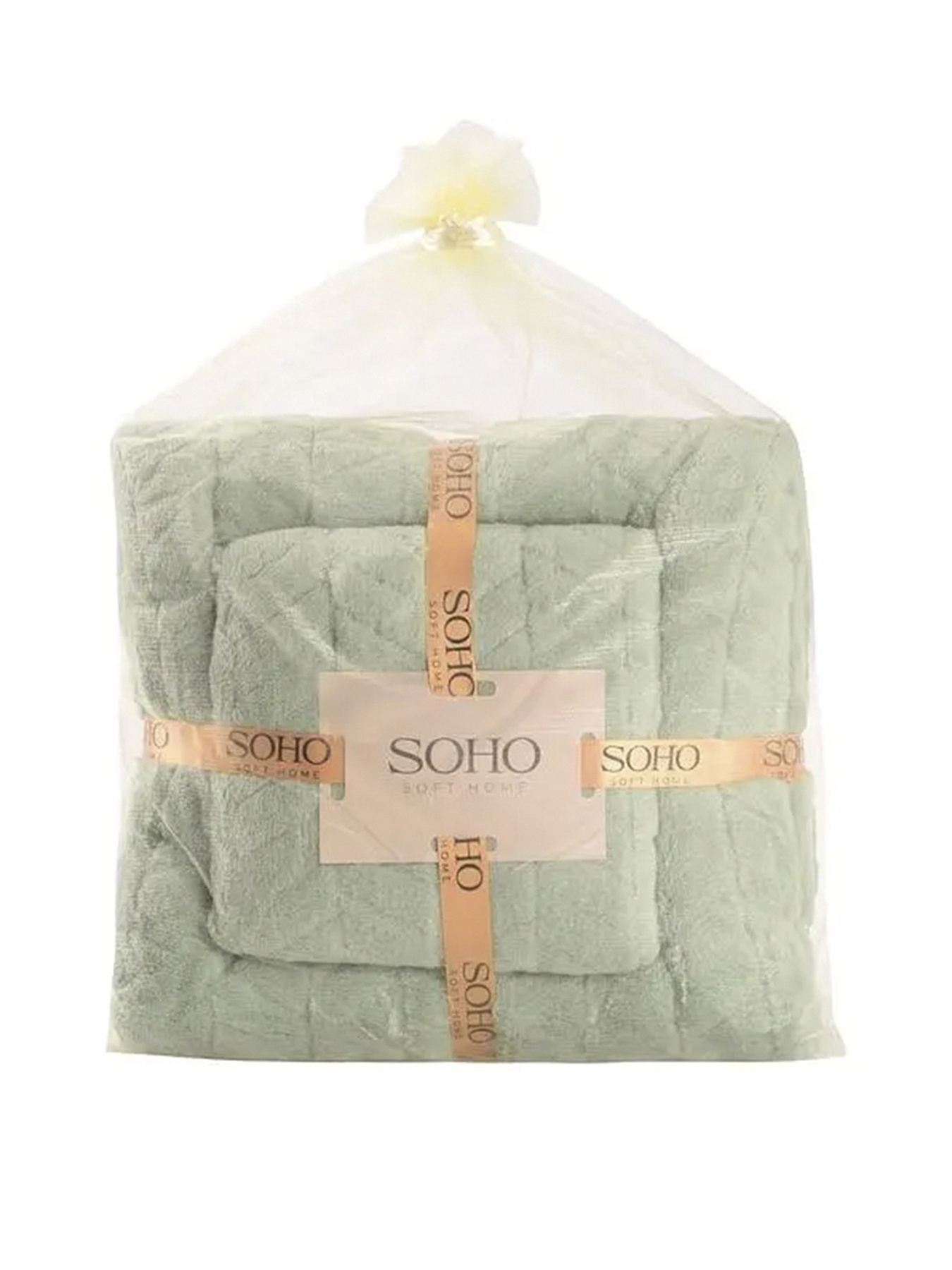 Набор полотенец 2 шт., микрофибра Green цвет зеленый SOHO модель ЦБ-00281540 Набор полотенец 2 шт., микрофибра Green цвет зеленый SOHO модель ЦБ-00281540 Фото