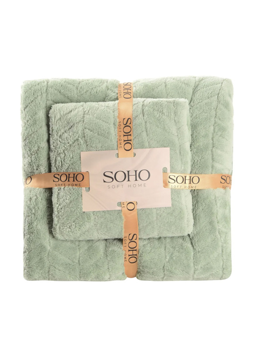 Набір рушників 2 шт., мікрофібра Green колір зелений SOHO модель ЦБ-00281540 Фото