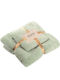 Набор полотенец 2 шт., микрофибра Green цвет зеленый SOHO модель ЦБ-00281540 Набор полотенец 2 шт., микрофибра Green цвет зеленый SOHO модель ЦБ-00281540 Фото