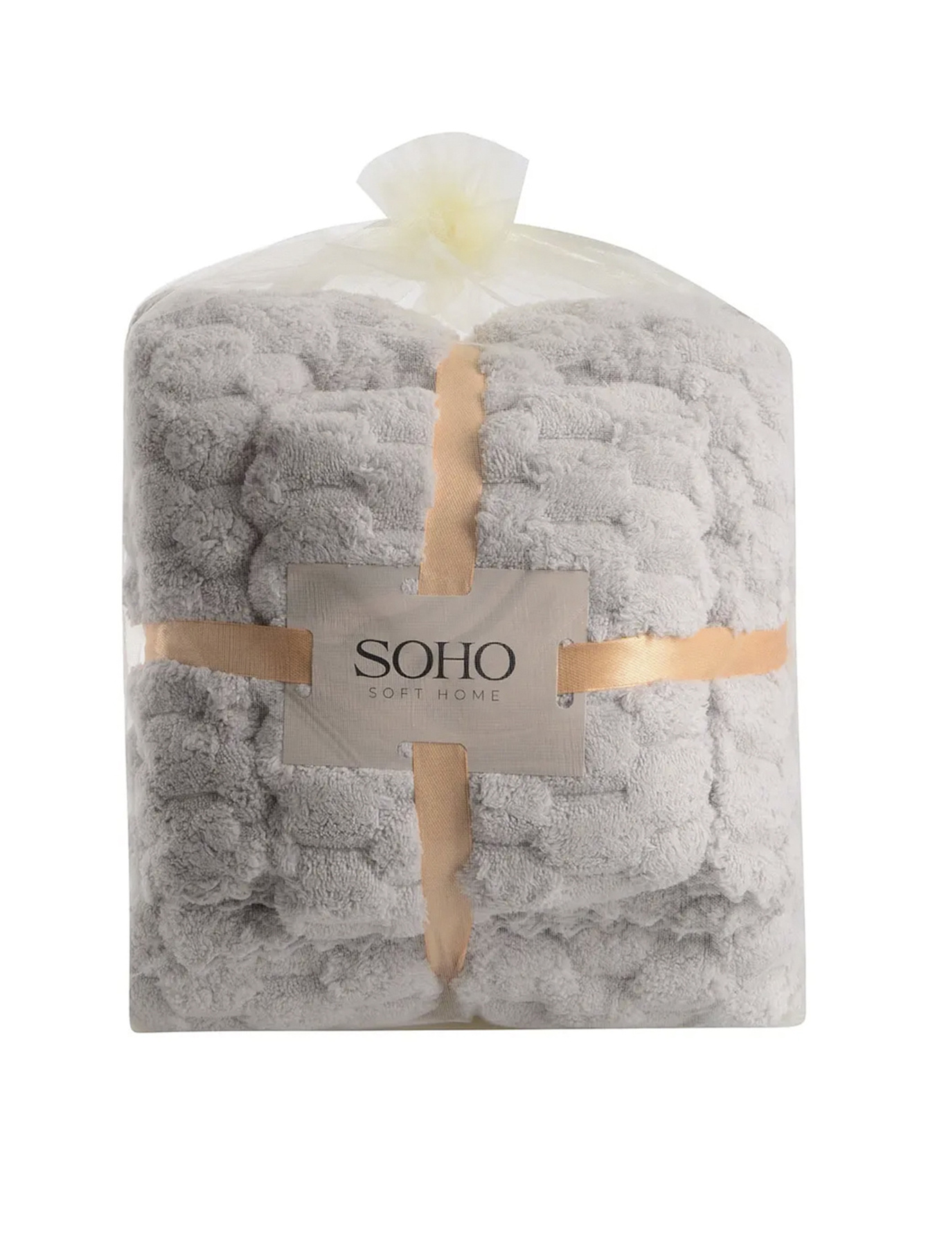 Текстильный банный набор, микрофибра Sote Grey цвет серый 2 шт SOHO модель ЦБ-00281541 Фото