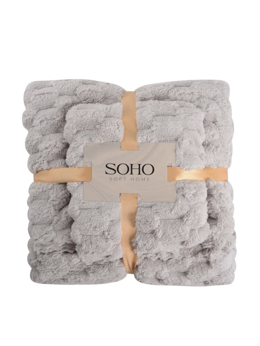 Текстильний банний набір, мікрофібра Sote Grey колір сірий 2 шт SOHO модель ЦБ-00281541 Фото