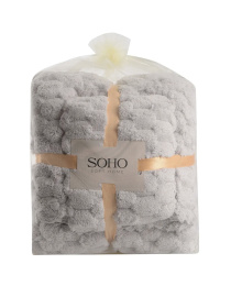 Текстильный банный набор, микрофибра Sote Grey цвет серый 2 шт SOHO модель ЦБ-00281541 Фото