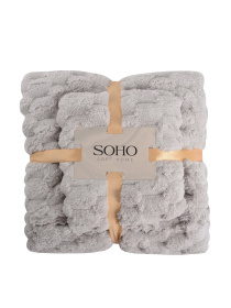 Текстильный банный набор, микрофибра Sote Grey цвет серый 2 шт SOHO модель ЦБ-00281541 Фото