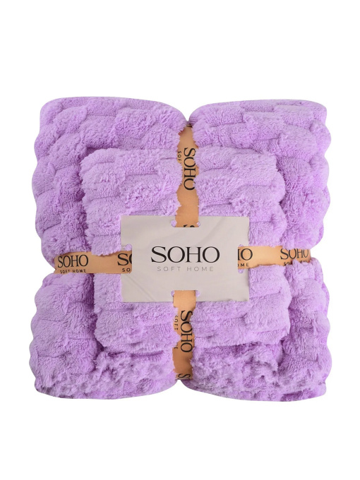 Текстильний банний набір, мікрофібра Sote Lilac колір рожевий 2 шт SOHO модель ЦБ-00281542 Фото