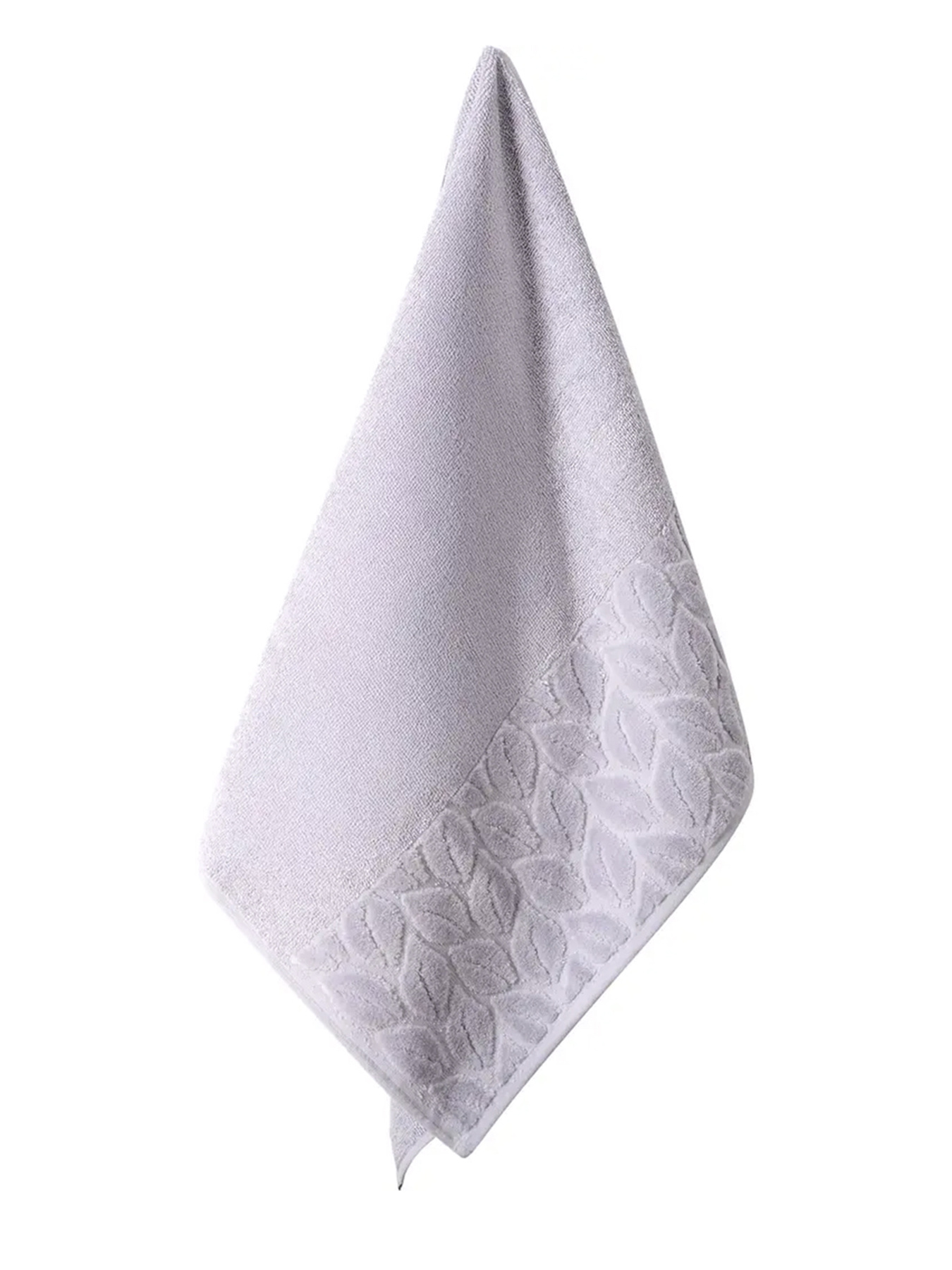 Текстильный банный набор, 100% хлопок Leaves Gray 2 шт. цвет серый SOHO модель ЦБ-00281552 Фото