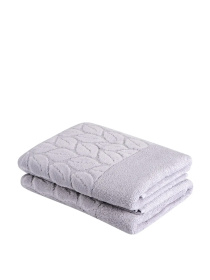 Текстильный банный набор, 100% хлопок Leaves Gray 2 шт. цвет серый SOHO модель ЦБ-00281552 Текстильный банный набор, 100% хлопок Leaves Gray 2 шт. цвет серый SOHO модель ЦБ-00281552 Фото