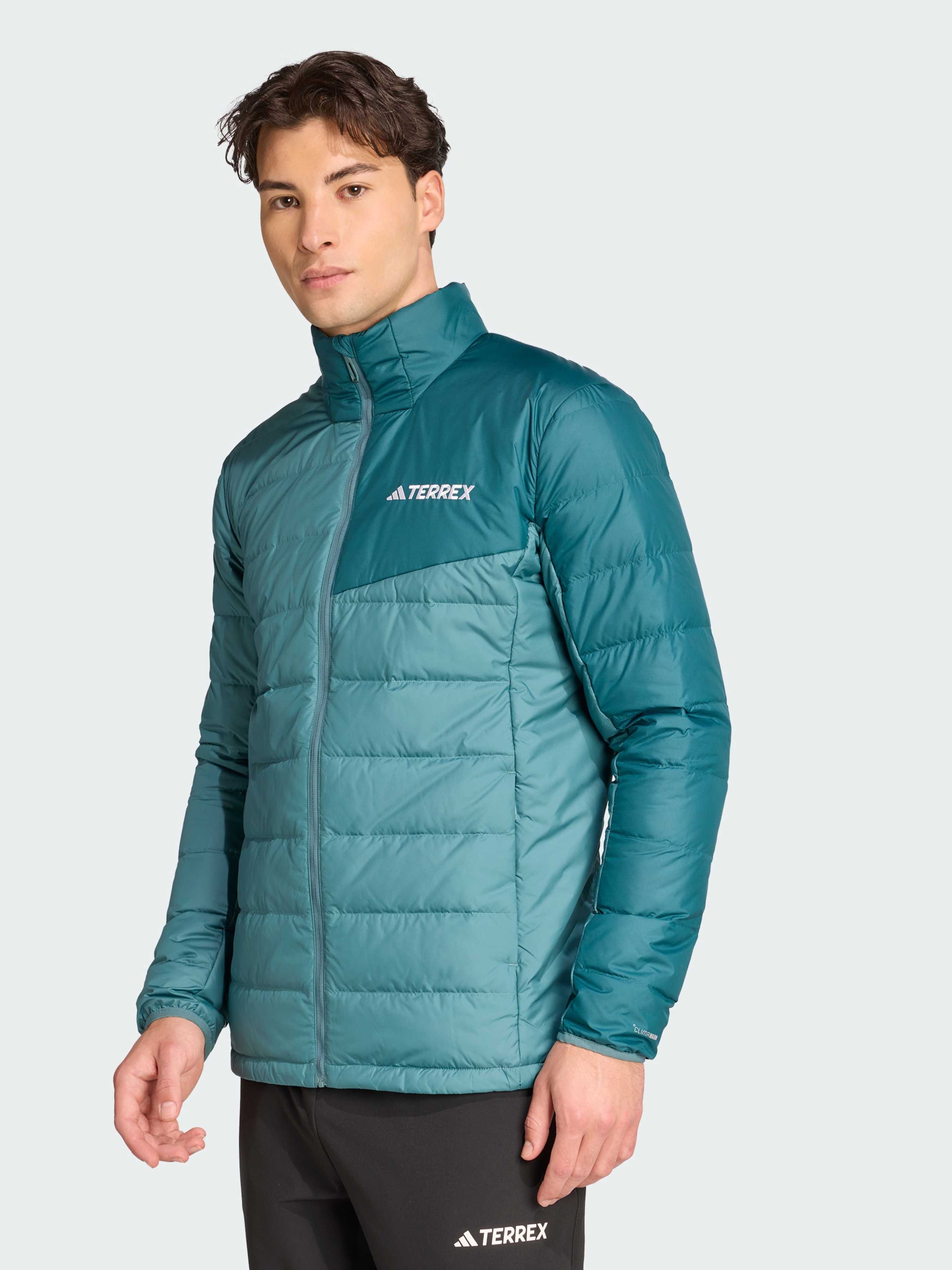 Чоловіча Демісезонна куртка adidas  (JZ9963) колір зелений, матеріал комбінований верх