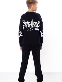 Спортивний костюм Носи своє модель 6396-025-33-chornilxno-sinj-stay Фото