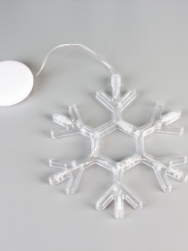 Игрушка светодиодная "Снежинка" на батарейках MBM HOME модель DH-NY-86 T Игрушка светодиодная "Снежинка" на батарейках MBM HOME модель DH-NY-86 T Фото
