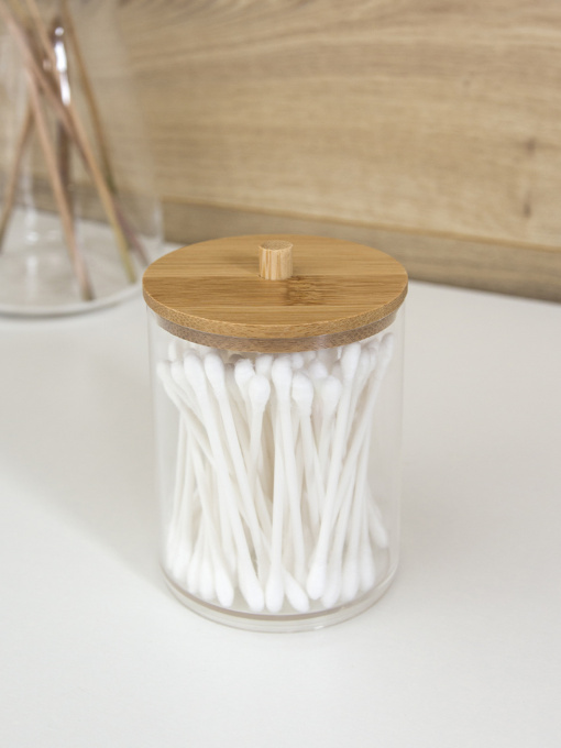 Органайзер для ватных палочек "Paris" MBM HOME модель FH-25 T/WOOD Фото