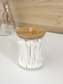 Органайзер для ватних паличок "Paris" MBM HOME модель FH-25 T/WOOD Фото