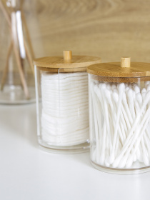 Органайзер для ватних дисків "Paris" MBM HOME модель FH-26 T/WOOD Фото