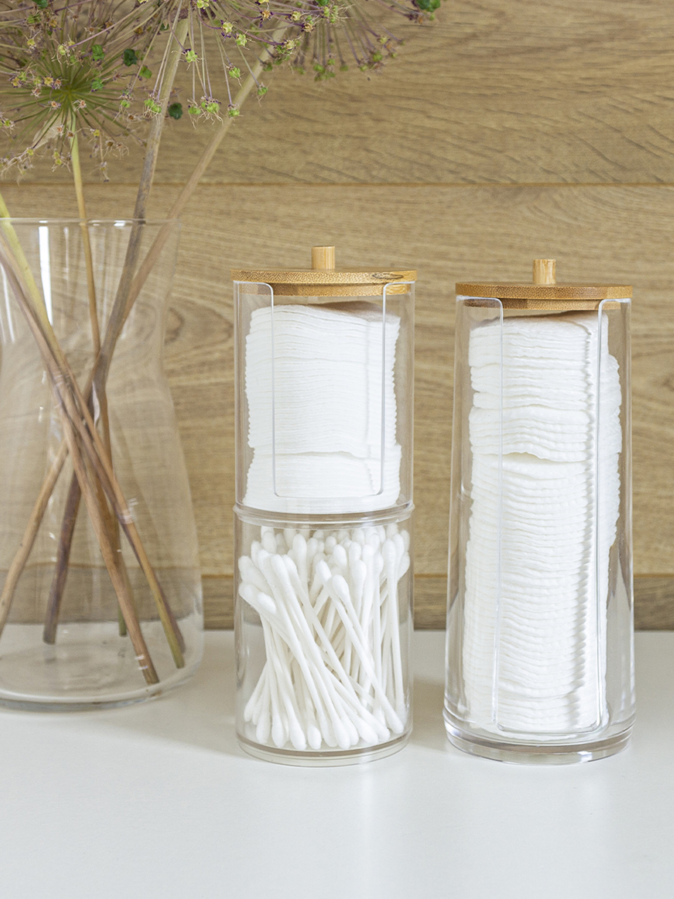 Органайзер для ватных дисков "Paris" MBM MY HOME модель FH-28 T/WOOD Фото