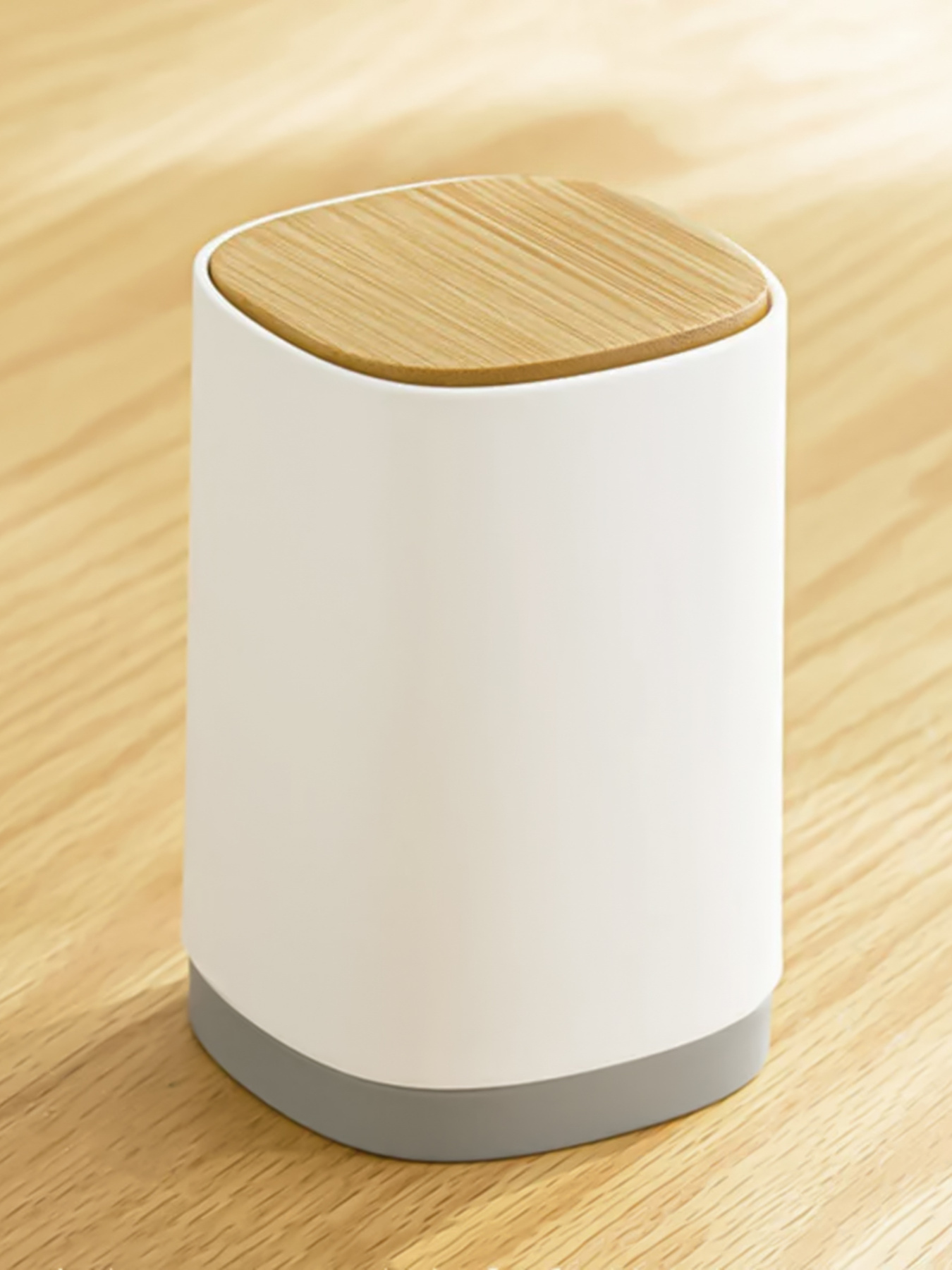 Органайзер для ватных палочек и зубочисток "Scandinavia" MBM MY HOME модель FH-40 WHITE/WOOD Фото