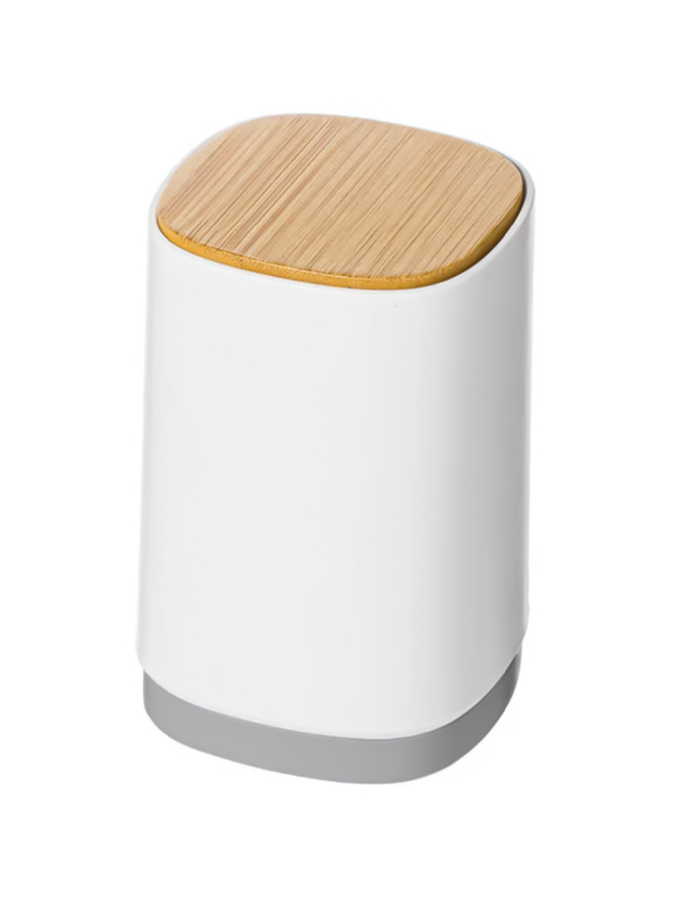 Органайзер для ватних паличок та зубочисток "Scandinavia" MBM HOME модель FH-40 WHITE/WOOD Фото