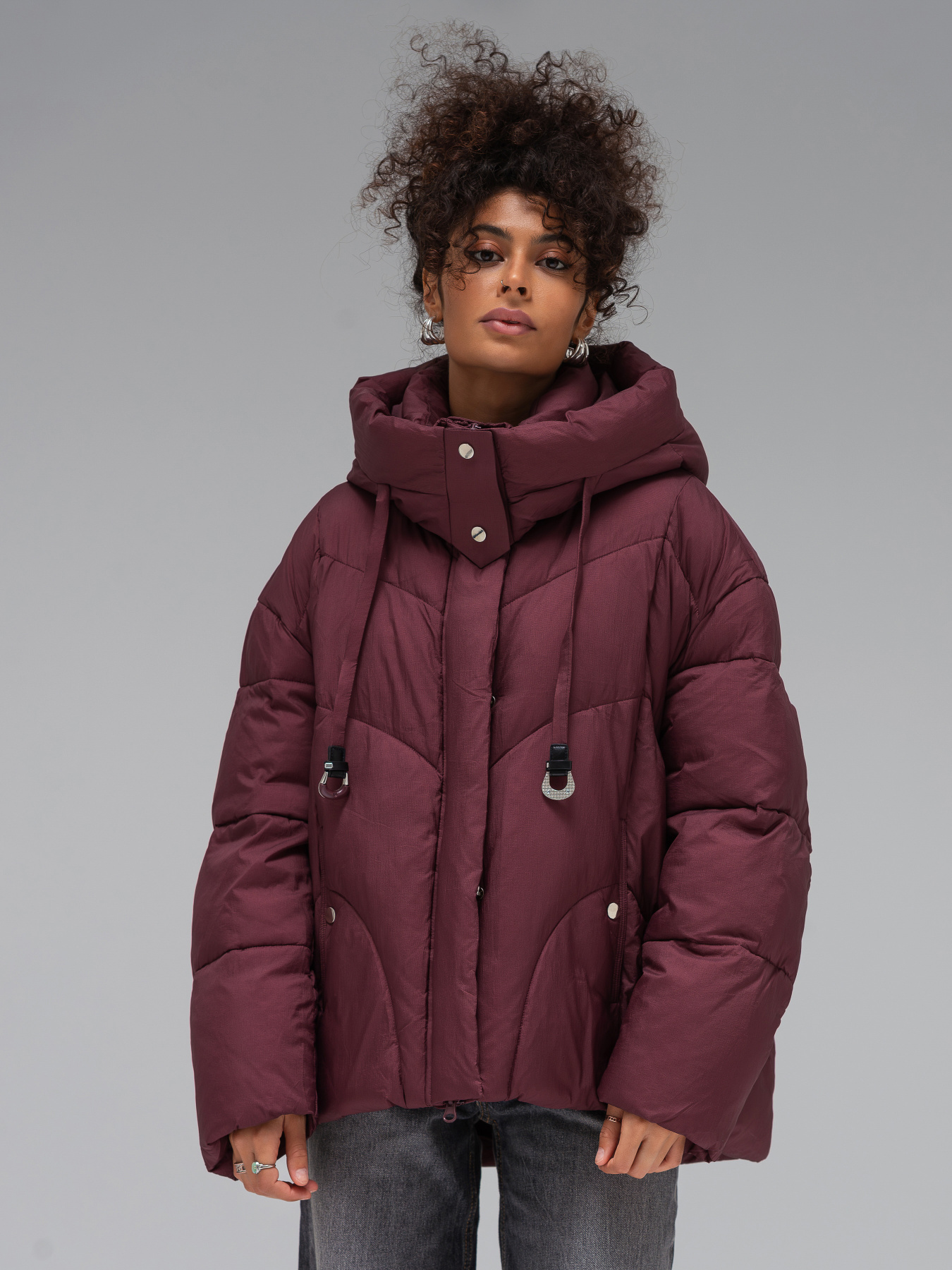 Зимняя куртка VIVA WEAR модель 054-bordo Фото