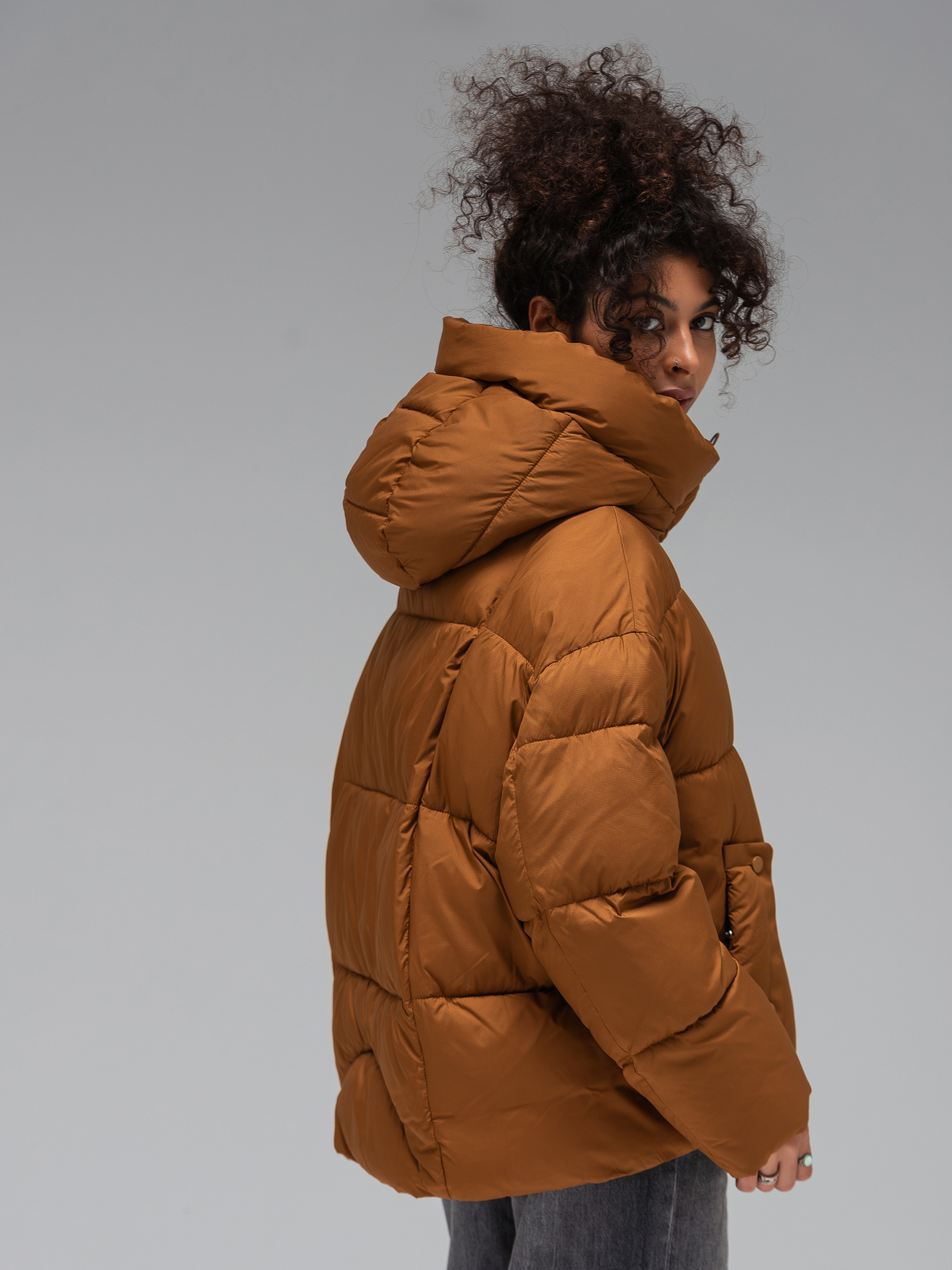 Зимняя куртка VIVA WEAR модель 056-caramel Фото