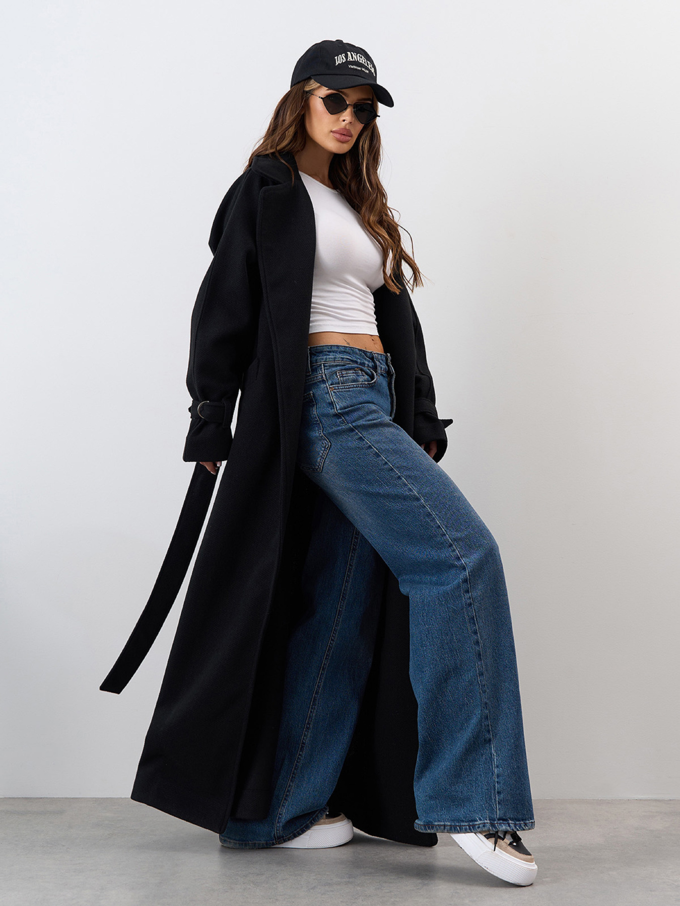 Пальто ISSA Plus модель 15324_черный Фото