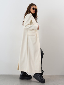 Пальто ISSA Plus модель 15325_молочный Фото