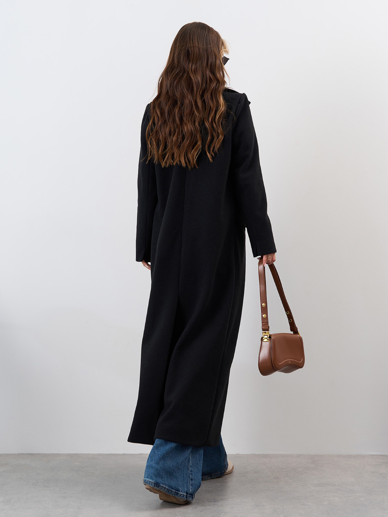 Пальто ISSA Plus модель 15325_черный Фото