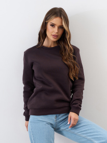 Свитшот ISSA Plus модель 14892_темно_коричневый Фото