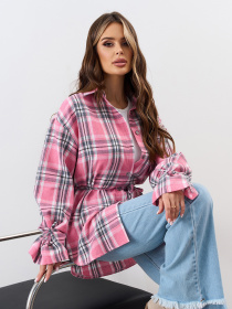 Рубашка ISSA Plus модель SA-663_розовый Фото