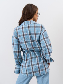 Рубашка ISSA Plus модель SA-663_голубой Фото