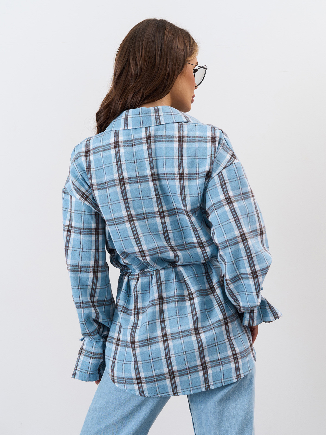 Сорочка повсякденна ISSA Plus модель SA-663_голубой Фото