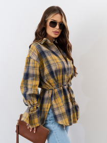 Сорочка повсякденна ISSA Plus модель SA-663_желтый Фото