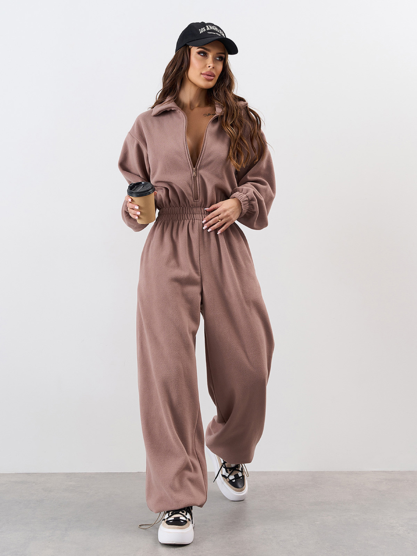 Комбинезон с утеплителем ISSA Plus модель SA-676_бежевый Фото