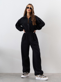 Комбинезон с утеплителем ISSA Plus модель SA-676_черный Фото