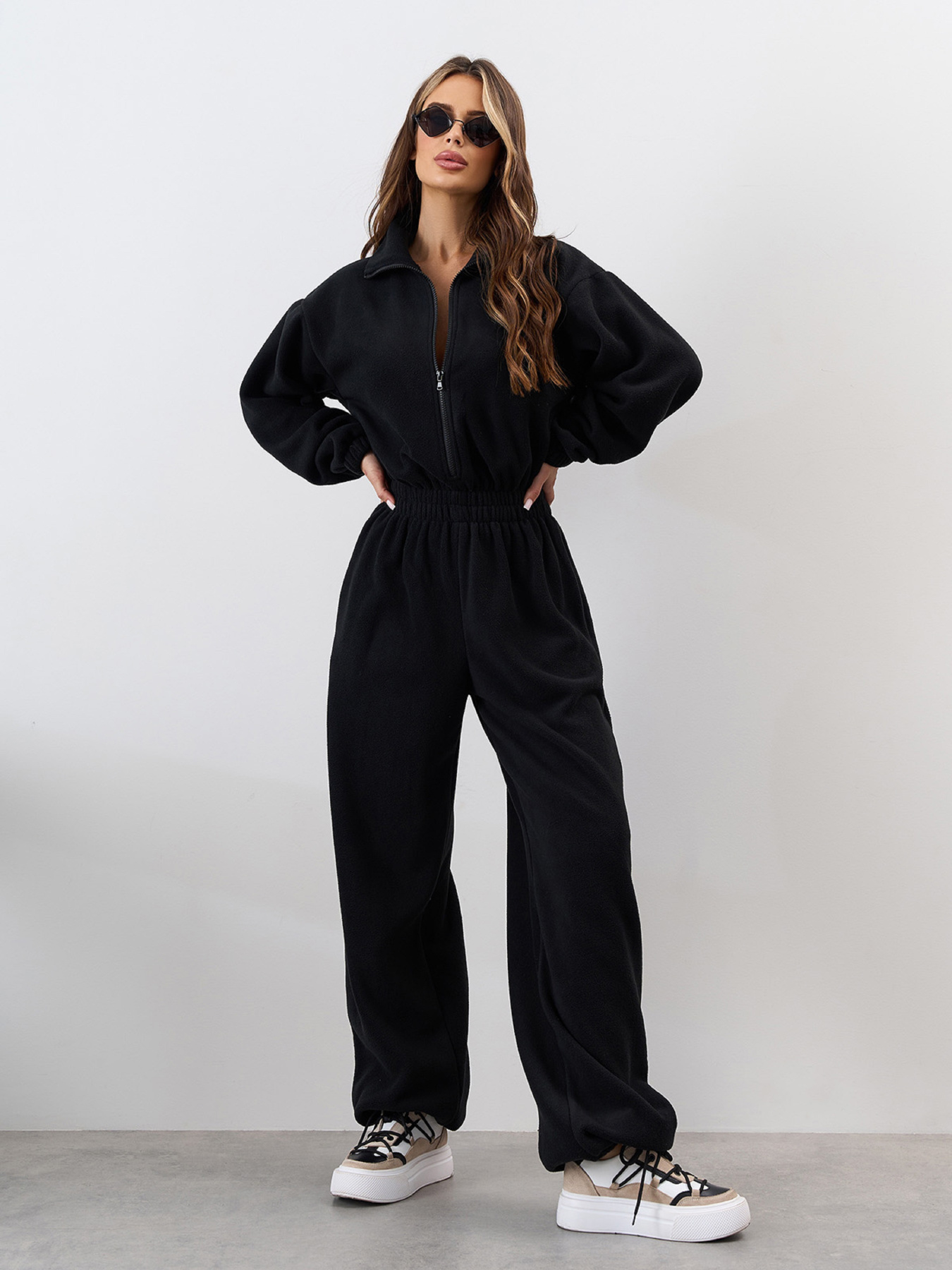 Комбинезон с утеплителем ISSA Plus модель SA-676_черный Комбинезон с утеплителем ISSA Plus модель SA-676_черный Фото