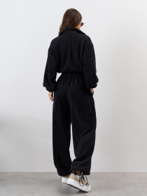 Комбинезон с утеплителем ISSA Plus модель SA-676_черный Комбинезон с утеплителем ISSA Plus модель SA-676_черный Фото