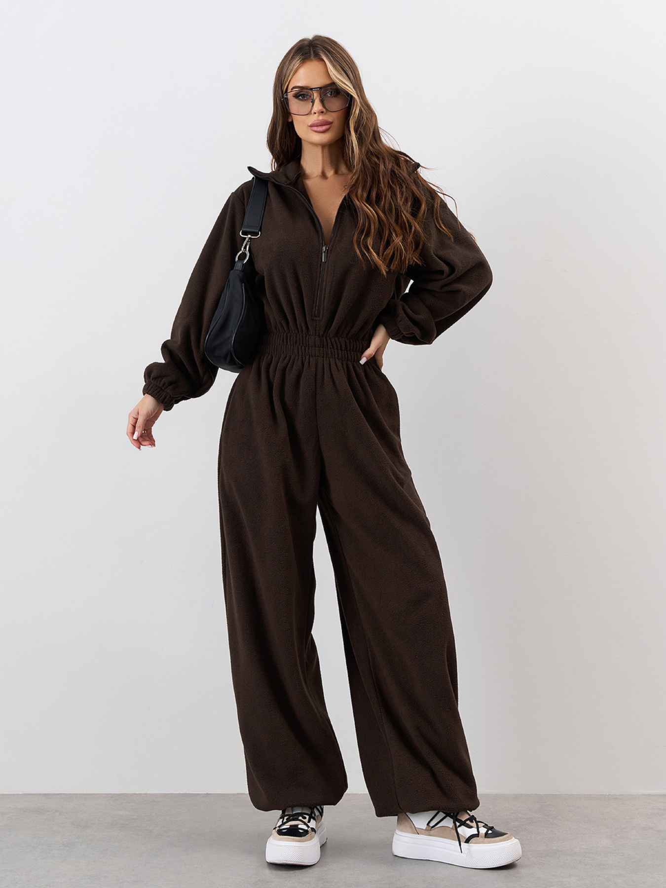 Комбинезон с утеплителем ISSA Plus модель SA-676_коричневый Фото