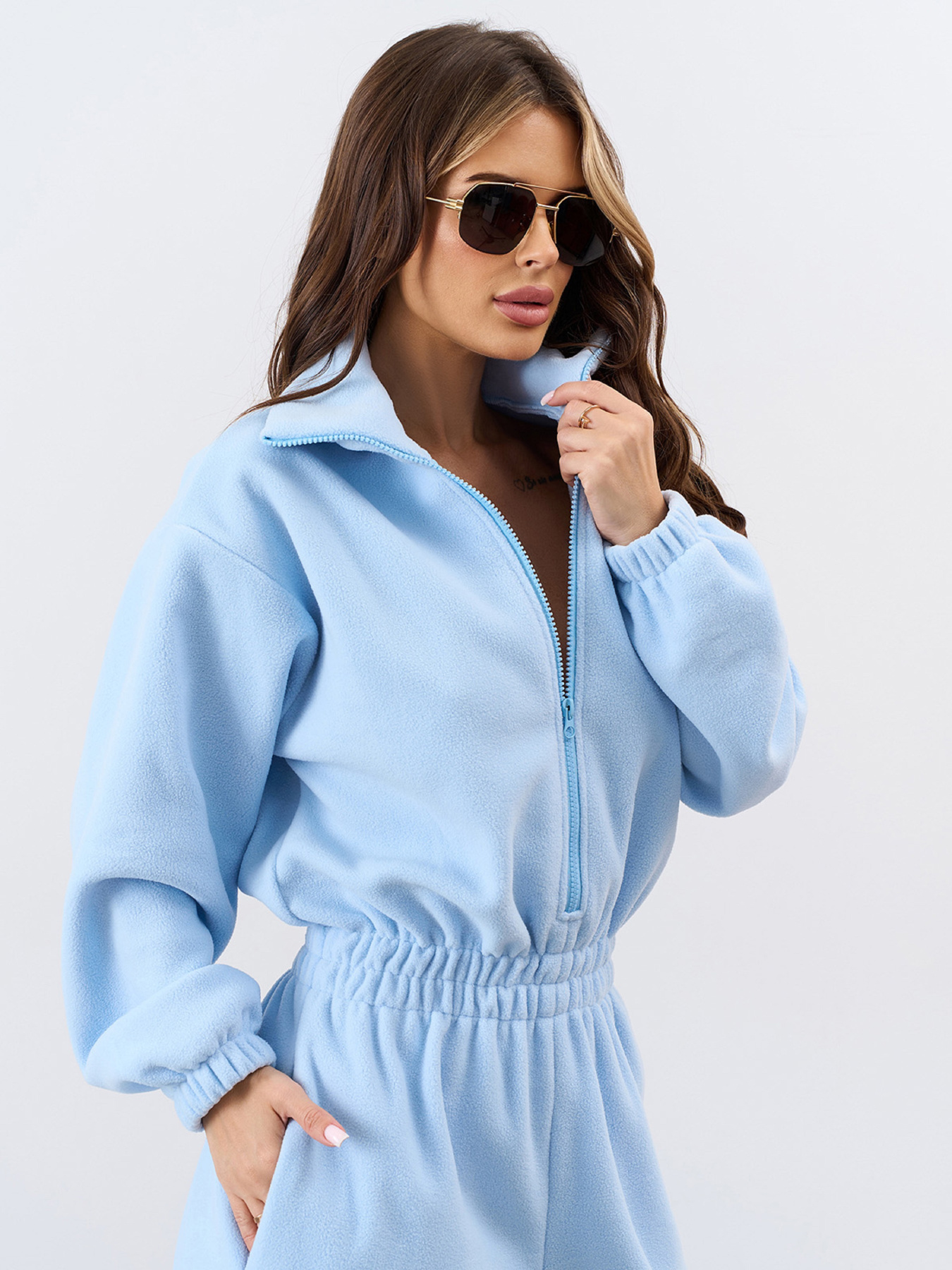 Комбинезон с утеплителем ISSA Plus модель SA-676_голубой Фото