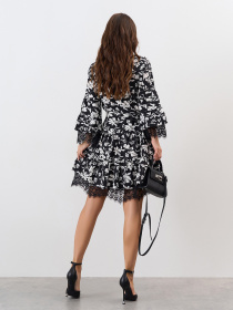 Платье мини ISSA Plus модель SA-651A_черный Фото