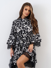 Сукня міні ISSA Plus модель SA-651A_черный Фото